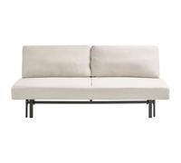 Beliani Sofa Bed 3 Seater Roykka Fabric Off-White