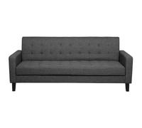 Beliani Fabric Sofa Bed Dark Grey Vehkoo, Grey