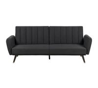 Beliani Fabric Sofa Bed Black Vimmerby, Black