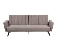 Sofa Bed 3 Seater VIMMERBY Fabric Light Brown