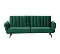 Sofa Bed 3 Seater VIMMERBY Velvet Emerald Green