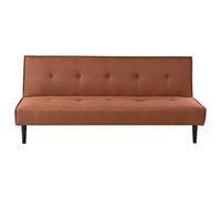 Beliani Sofa Bed 3 Seater Visby Fabric Golden Brown