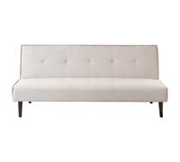 Beliani Sofa Bed 3 Seater Visby Fabric Light Beige