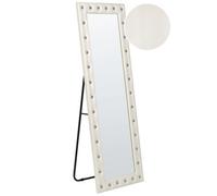 Standing Mirror ANSOUIS 150 cm Faux Leather White