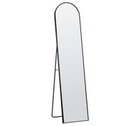 Beliani Standing Mirror Bagnolet 150 Cm Metal Black