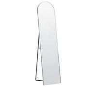 Beliani Standing Mirror Bagnolet 150 Cm Metal Silver