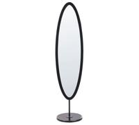 Beliani Standing Mirror Louvigny 167 Cm Black