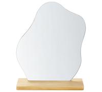 Beliani Standing Mirror Lozere 19 Cm 22 Cm Bamboo Wood Light Brown