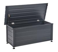 Beliani Storage Box Campalto 113 Cm 50 Cm Dark Grey