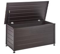 Beliani Storage Box Campalto 123 Cm 60 Cm Metal Dark Brown