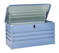 Beliani Storage Box Cebrosa 132 Cm 62 Cm Blue