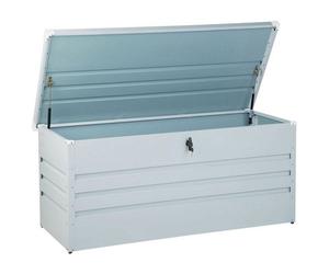 Beliani Storage Box Cebrosa 132 Cm 62 Cm Light Grey