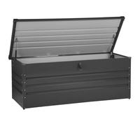 Beliani Storage Box Cebrosa 165 Cm 70 Cm Graphite Grey