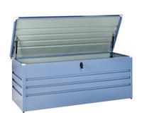 Beliani Storage Box Cebrosa 165 Cm 70 Cm Metal Blue