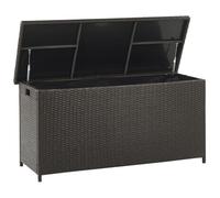Storage Box MODENA PE Rattan 126 cm 46 cm Brown