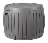 Beliani Storage Box Prinos 56 Cm 56 Cm Grey