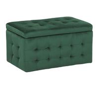Storage Ottoman MICHIGAN Velvet Dark Green