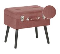 Storage Stool MALLARD Corduroy Pink
