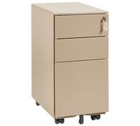 Beliani Storage Unit Bolsena Metal Beige