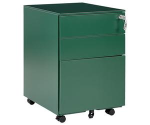 Beliani Storage Unit Cami Metal Green