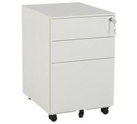 Beliani Storage Unit Cami Metal Off-White