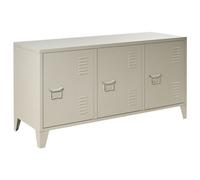 Beliani Storage Unit CARDIFF Metal Beige, Cream
