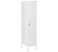 Beliani Storage Unit Frome Metal White