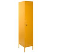 Beliani Storage Unit Frome Metal Yellow