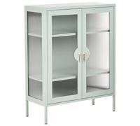 Beliani Storage Unit GLEORA Metal Mint Green, Green