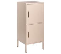 Beliani Storage Unit Huron Metal Beige