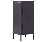Beliani Storage Unit Huron Metal Black