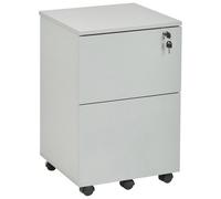 Beliani Storage Unit Johnson Light Grey