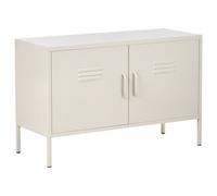 Beliani Storage Unit URIA Metal Light Beige, Cream