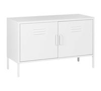 Beliani Storage Unit Uria Metal White
