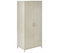 Beliani Storage Unit Varna Metal Light Beige