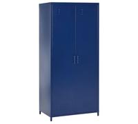 Beliani Storage Unit Varna Metal Navy Blue
