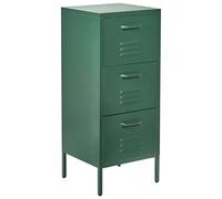 Beliani Storage Unit Wostok Metal Dark Green