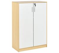 Beliani Storage Unit ZEHNA Light Brown/ White, Brown
