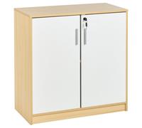 Beliani Storage Unit ZEHNA Light Brown/ White, Brown