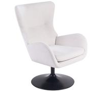 Beliani Swivel Armchair Vigge Off-White