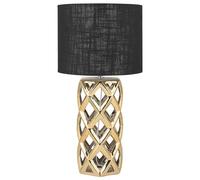 Beliani Table Lamp Selja Ceramic Gold, Gold