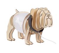 Beliani Table Lamp Dog Douce Light Brown