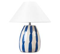 Beliani Table Lamp Luchetti Ceramic Blue, White