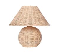 Beliani Boho Table Lamp Rattan Metal Natural E27 Living Room Bedroom, Cinder