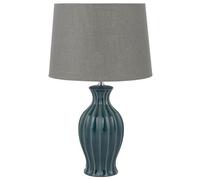 Beliani Table Lamp Samina Ceramic Green, Green