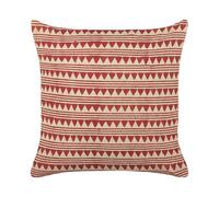 Throw Cushion DEGLUPTA Cotton 45 x 45 cm Red Chevron Pattern
