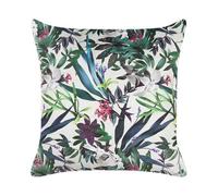 Throw Cushion GASTERIA Velvet 45 x 45 cm Green Plant Pattern