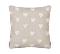 Beliani Throw Cushion Gazania Cotton 45 X 45 Cm Beige