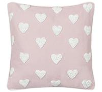 Beliani Throw Cushion Gazania Cotton 45 X 45 Cm Pastel Pink