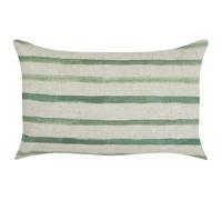Beliani Throw Cushion KAFRA 30 x 50 cm Green Striped, Green